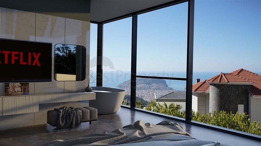 اطلالة بحر وقلعة -فلل فاخرة في مركز الانيا 