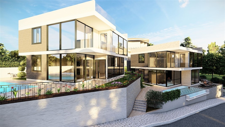 اطلالة بحر وقلعة -فلل فاخرة في مركز الانيا 