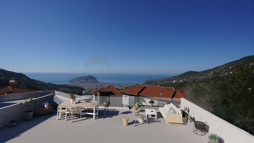 اطلالة بحر وقلعة -فلل فاخرة في مركز الانيا 