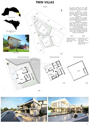 اطلالة بحر وقلعة -فلل فاخرة في مركز الانيا 