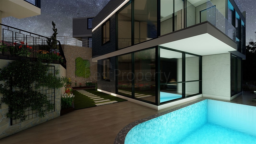 اطلالة بحر وقلعة -فلل فاخرة في مركز الانيا 