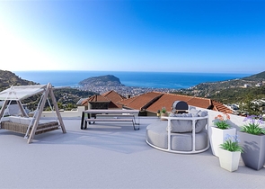 اطلالة بحر وقلعة -فلل فاخرة في مركز الانيا 