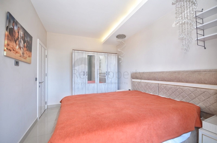 اطلالة بحر - شقة ضمن مجمع فاخر - تصميم 1+1 - في مهموتلار /الانيا 