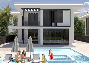 فلل فاخرة ضمن مجمع حديث -في منطقة اوبا / الانيا 