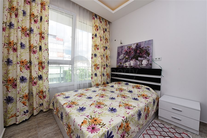 موقع مركزي -شقة غرفة وصالة  -مؤثثة -في مهموتلار / الانيا 