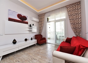 موقع مركزي -شقة غرفة وصالة  -مؤثثة -في مهموتلار / الانيا 