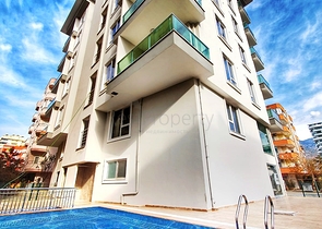 موقع مركزي -شقة غرفة وصالة  -مؤثثة -في مهموتلار / الانيا 