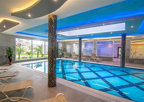 اطلالة بحر - مجمع انيق -دوبلكس 2 غرفة وصالة -في كاستل / الانيا