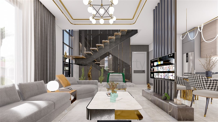 فلل مستقلة قريبة من البحر - مسبح خاص -في كوناكليه / الانيا 