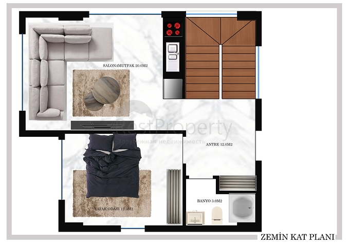 فلل مستقلة قريبة من البحر - مسبح خاص -في كوناكليه / الانيا 