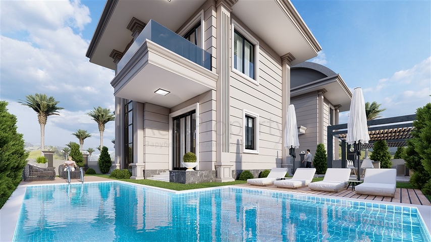 فلل مستقلة قريبة من البحر - مسبح خاص -في كوناكليه / الانيا 