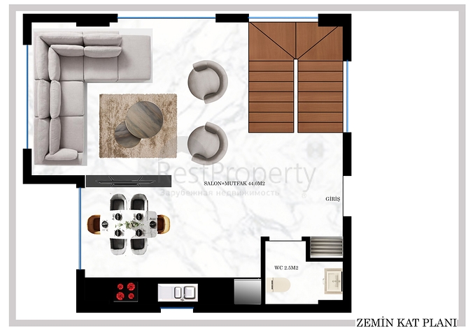 فلل مستقلة قريبة من البحر - مسبح خاص -في كوناكليه / الانيا 