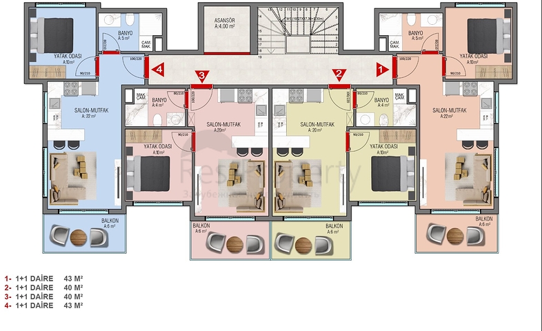 ارخص الاسعار في سوق العقارات - شقق بالاقساط ضمن مجمع في افسلار / الانيا 