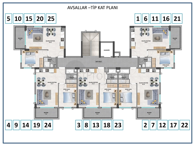 اسعار منافسة - دفعات بالاقساط - مجمع قيد الانشاء في افسلار / الانيا 