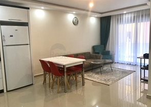 شقة غرفة وصالة - مفروشة - ضمن مجمع انيق - مهموتلار / الانيا 