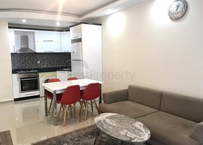 شقة غرفة وصالة - مفروشة - ضمن مجمع انيق - مهموتلار / الانيا 