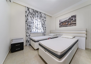 اطلالة بحر - شقة 2 غرفة وصالة -مفروشة -في مهموتلار / الانيا 