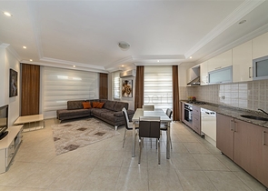 اطلالة بحر - شقة 2 غرفة وصالة -مفروشة -في مهموتلار / الانيا 