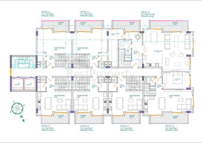 قريب من شاطئ كليوباترا - مجمع قيد الانشاء في مركز الانيا 
