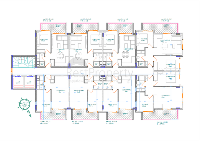 قريب من شاطئ كليوباترا - مجمع قيد الانشاء في مركز الانيا 