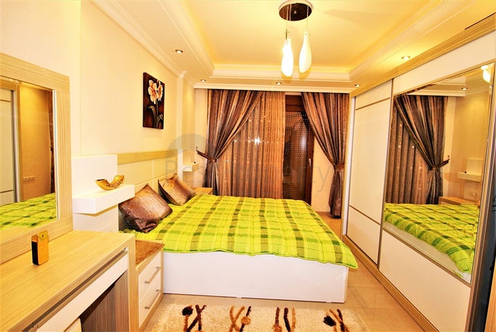 اطلالة بحر -شقة 2 غرفة وصالة -مفروشة -في مهموتلار / الانيا 