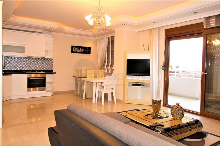 اطلالة بحر -شقة 2 غرفة وصالة -مفروشة -في مهموتلار / الانيا 