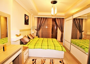 اطلالة بحر -شقة 2 غرفة وصالة -مفروشة -في مهموتلار / الانيا 