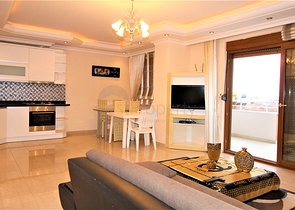 اطلالة بحر -شقة 2 غرفة وصالة -مفروشة -في مهموتلار / الانيا 