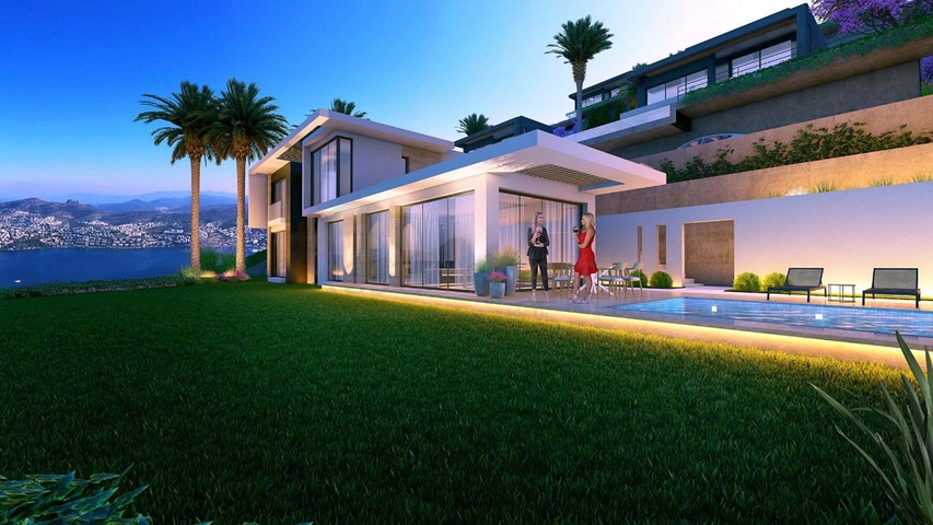 فيلا فاخرة -اطلالة بحرية مباشرة -في بودروم 