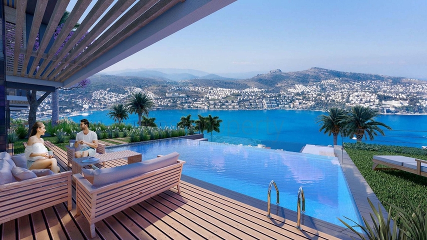 فيلا فاخرة -اطلالة بحرية مباشرة -في بودروم 