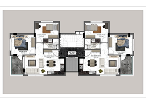 شقق وبنتهاوس للبيع بالاقساط -ضمن مجمع قيد الانشاء -في اوبا / الانيا 