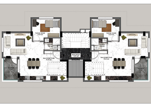 شقق وبنتهاوس للبيع بالاقساط -ضمن مجمع قيد الانشاء -في اوبا / الانيا 