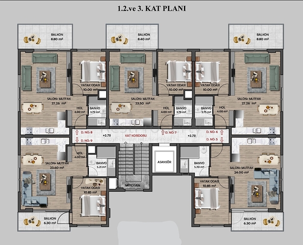 بالاقساط - بأسعار مناسبة - شقق في غازي باشا / الانيا 