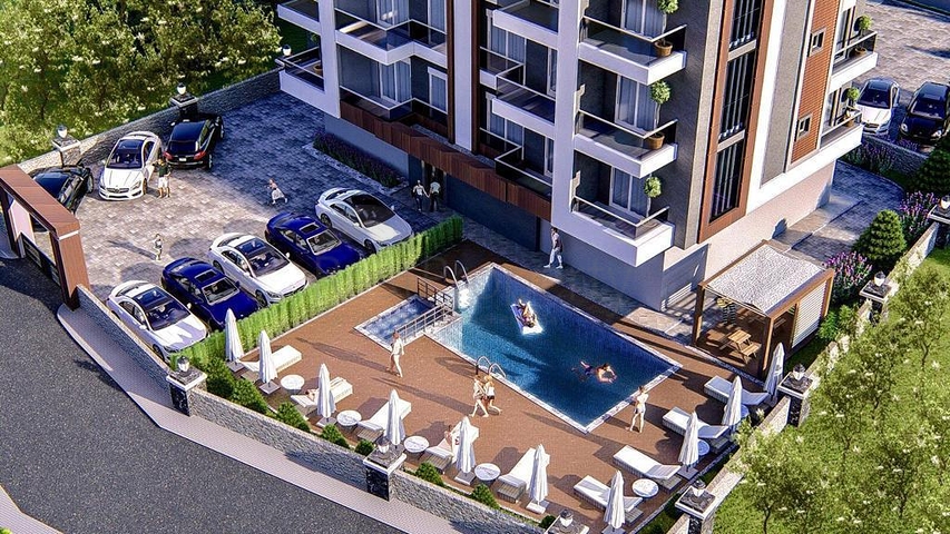 قيد الانشاء - بالاقساط دون فوائد - شقق ضمن مجمع في اوبا / الانيا 