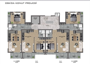 قيد الانشاء - بالاقساط دون فوائد - شقق ضمن مجمع في اوبا / الانيا 
