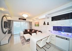 مجمع فاخر بخدمات 5 نجوم - شقة 1+1 -مفروشة -في مهموتلار / الانيا 