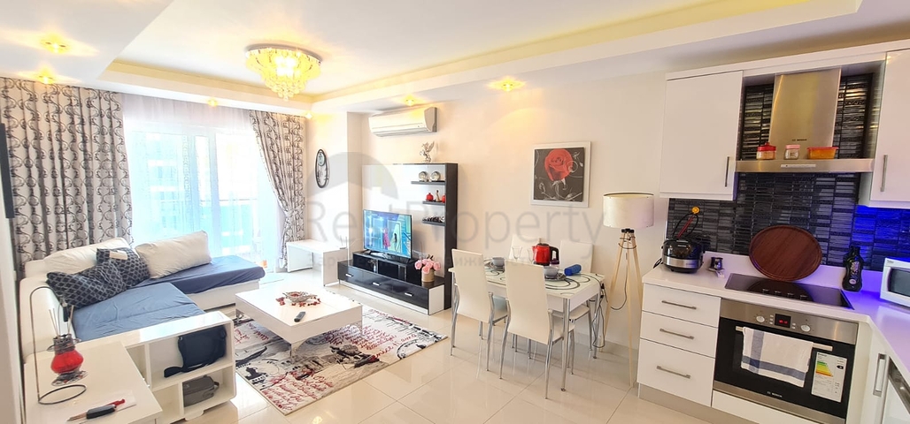 قريبة من البحر -ضمن مجمع سكني -شقة 1+1 -في مهموتلار / الانيا 