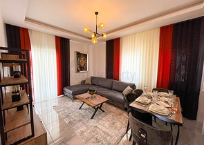 شقة غرفة وصالة  مفروشة بأناقة -ضمن مجمع سكني -في مهموتلار / الانيا 