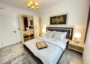 شقة غرفة وصالة  مفروشة بأناقة -ضمن مجمع سكني -في مهموتلار / الانيا 