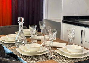 شقة غرفة وصالة  مفروشة بأناقة -ضمن مجمع سكني -في مهموتلار / الانيا 