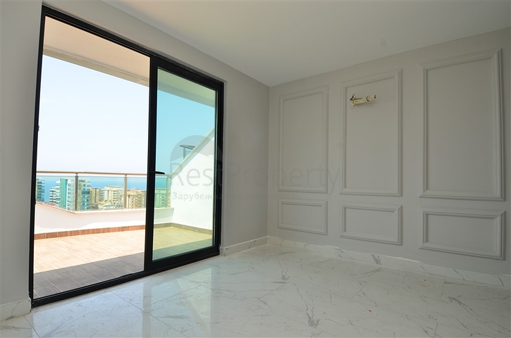 اطلالة بحر - شقة 2 غرفة وصالة - تراس واسع -في مهموتلار / الانيا 