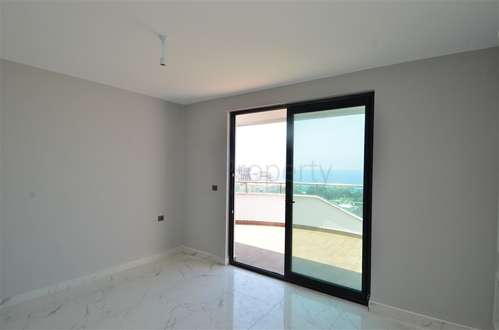 اطلالة بحر - شقة 2 غرفة وصالة - تراس واسع -في مهموتلار / الانيا 