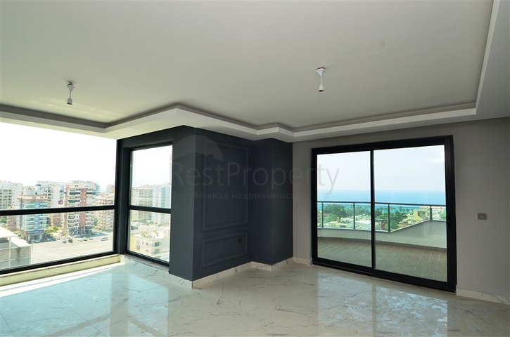 اطلالة بحر - شقة 2 غرفة وصالة - تراس واسع -في مهموتلار / الانيا 