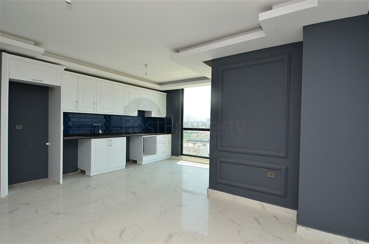 اطلالة بحر - شقة 2 غرفة وصالة - تراس واسع -في مهموتلار / الانيا 