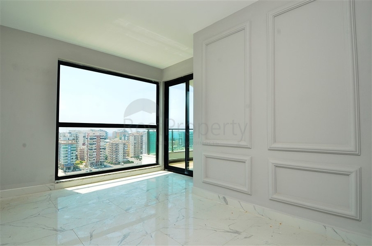 اطلالة بحر - شقة 2 غرفة وصالة - تراس واسع -في مهموتلار / الانيا 