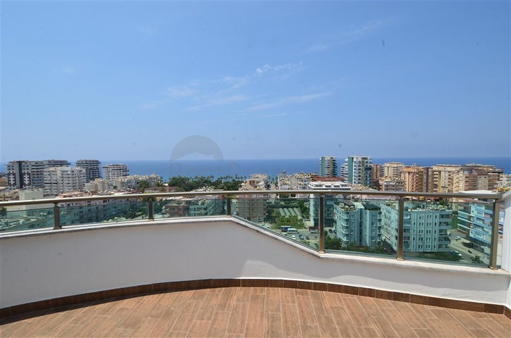 اطلالة بحر - شقة 2 غرفة وصالة - تراس واسع -في مهموتلار / الانيا 