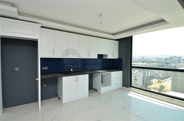 اطلالة بحر - شقة 2 غرفة وصالة - تراس واسع -في مهموتلار / الانيا 