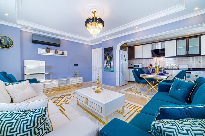 اطلالة بحر - شقة انيقة - تصميم 1+2 - في مهموتلار / الانيا 