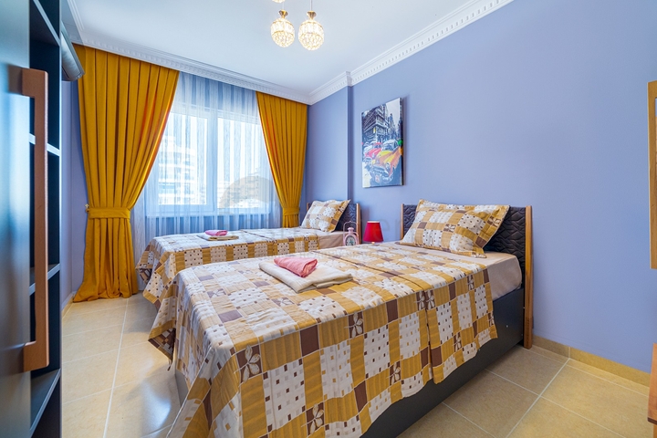 اطلالة بحر - شقة انيقة - تصميم 1+2 - في مهموتلار / الانيا 