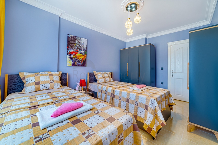 اطلالة بحر - شقة انيقة - تصميم 1+2 - في مهموتلار / الانيا 